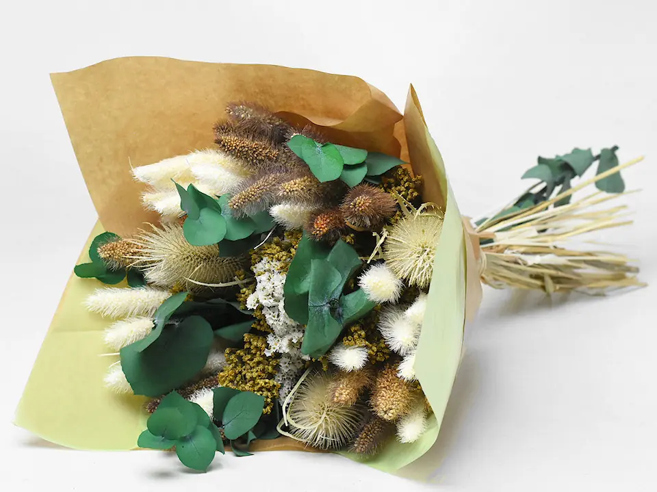 Bouquet Naturel/Blanc 40 cm