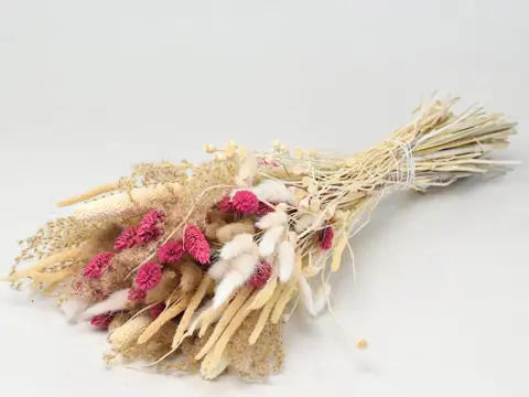 Bouquet Rose Blanc 55 cm