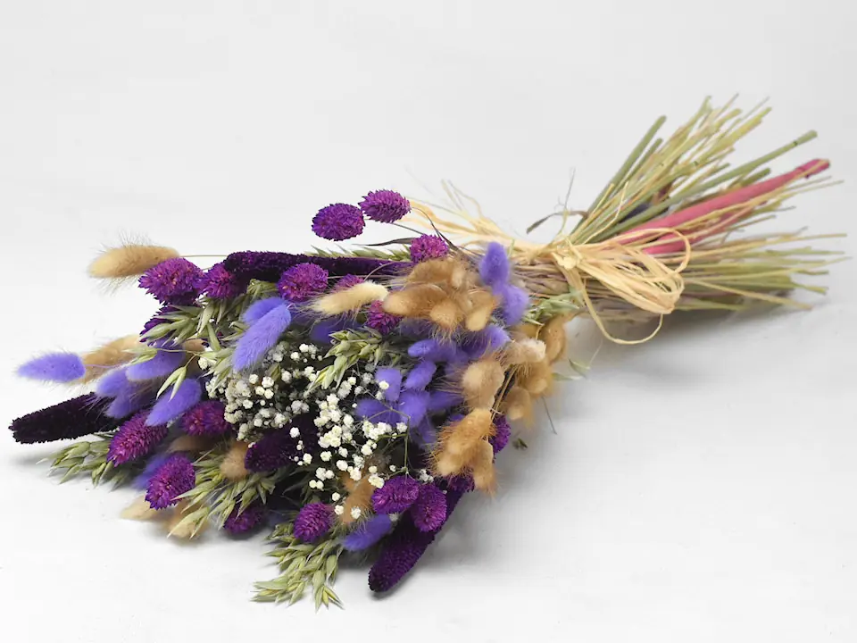 Bouquet Violet Naturel 60 cm